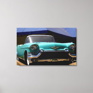 Elvis Presley's Green Cadillac Convertible in Canvas Print