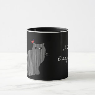 Elvis the cat/I don't like people Mug