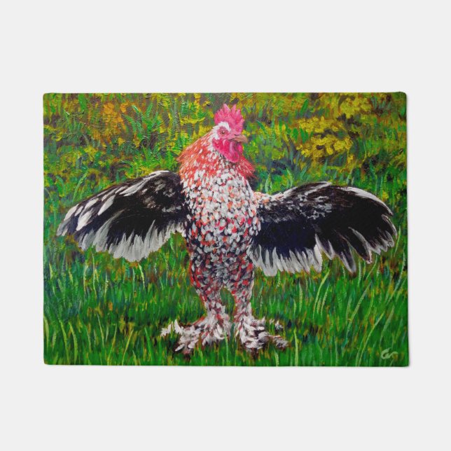 Elvis the Chicken Doormat (Front)