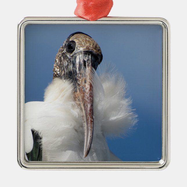 Elvis - Wood Stork - Premium Ornament (Front)