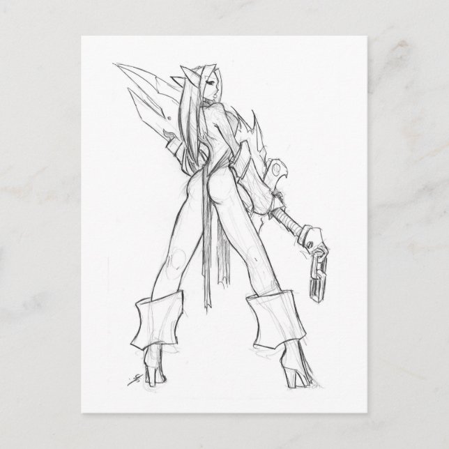 Elvish Blade Postcard (Front)