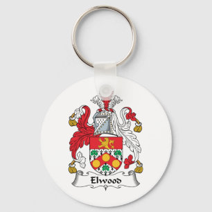 Elwood Family Crest Key Ring
