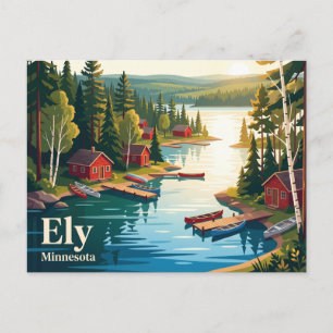 Ely, Minnesota, USA Postcard