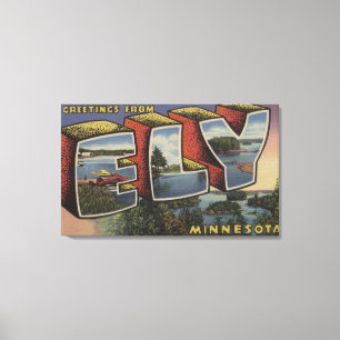 Ely, MinnesotaLarge Letter ScenesEly, MN Canvas Print