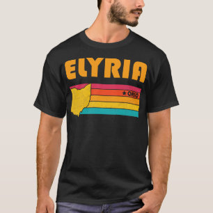 Elyria Ohio Vintage Distressed Souvenir T-Shirt