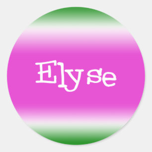 Elyse Classic Round Sticker