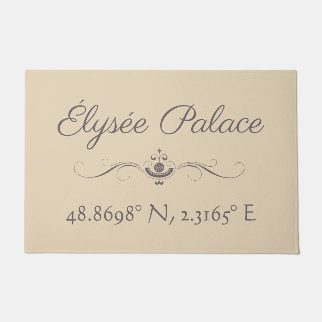 Élysée Palace Latitude  Longitude  Doormat (Front)