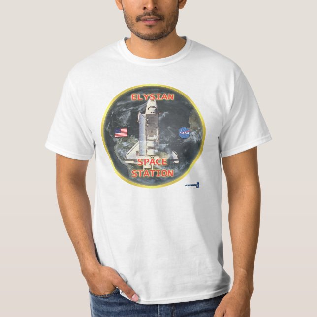 Elysian Space Station Emblem T-Shirt (Front)