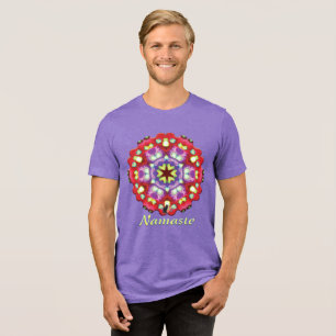 Elysium Namaste Kaleidoscope T-shirt Tri-Blend Shirt