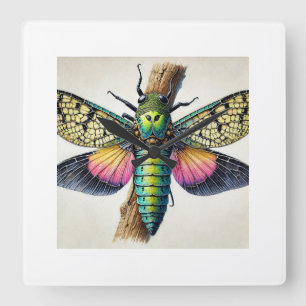 Elytrimitatrix dorsal view 020924IREF209 - Waterco Square Wall Clock
