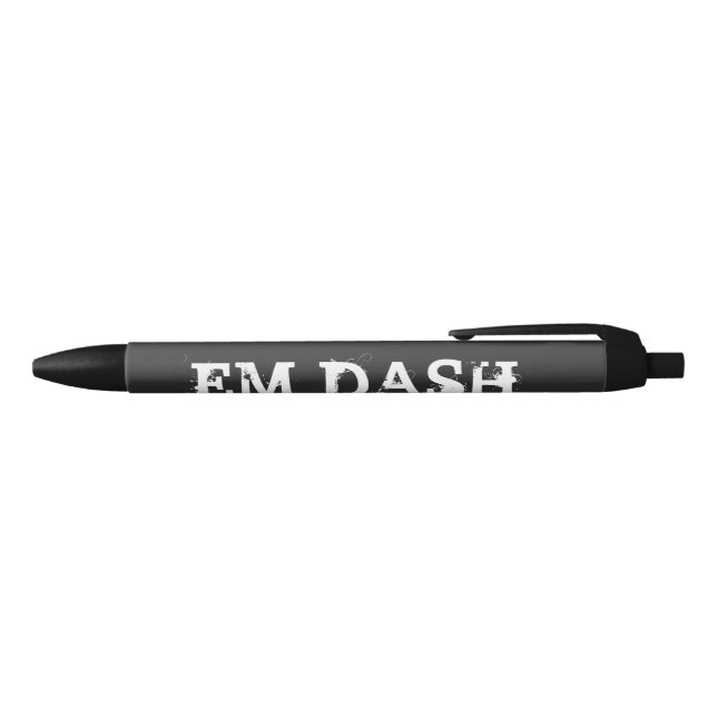 Em Dash Writing Black Ink Pen (Top)