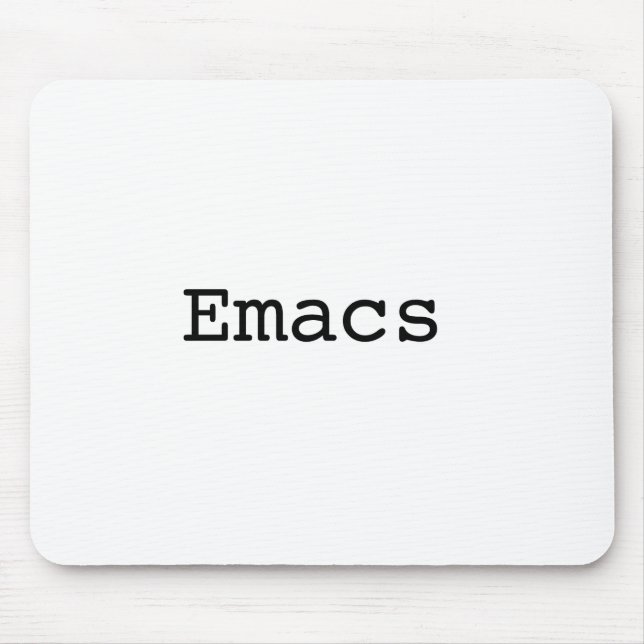 Emacs Mouse Mat (Front)