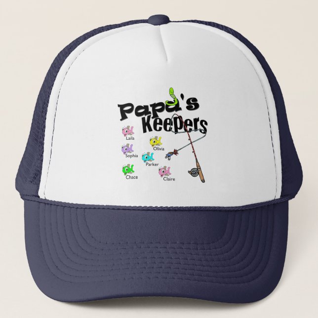 Email me BEFORE you order Papa's Keepers gifts Trucker Hat (Front)