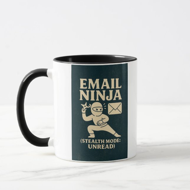Email  Ninja Coffee Mug (Left)