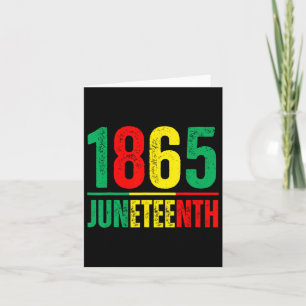 Emancipation Day Is Great With 1865 Juneteenth Fla Card