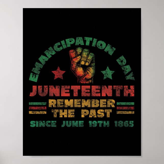 Emancipation Day - Juneteenth Remember The Past -  Poster (Front)