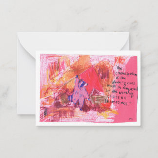 Emancipation Marx Racoon Card