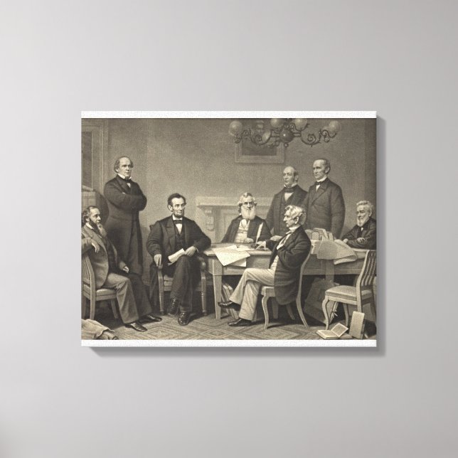 Emancipation Proclamation 1866 Canvas Print (Front)