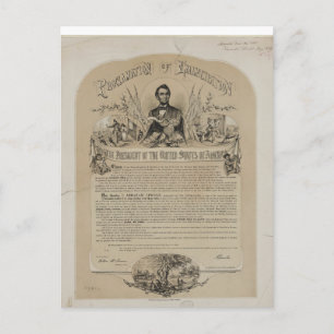 Emancipation Proclamation B B Russell & Co (1868) Postcard