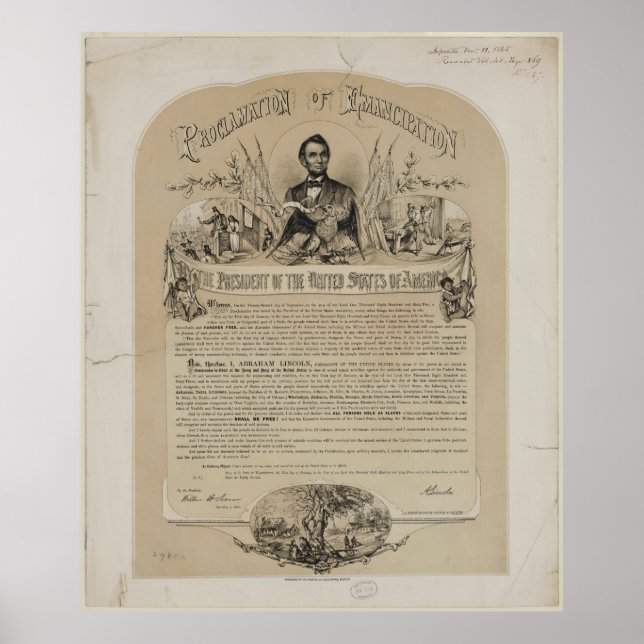 Emancipation Proclamation B B Russell & Co (1868) Poster (Front)