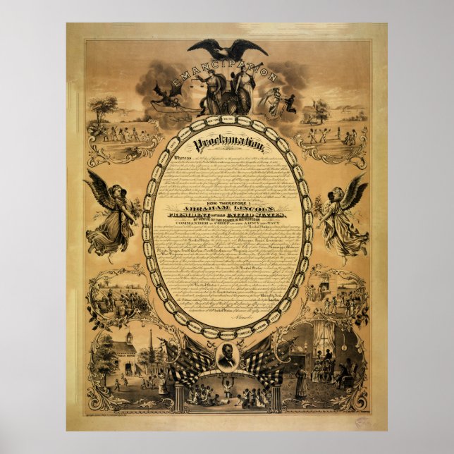 Emancipation Proclamation (Published 1886) Poster (Front)