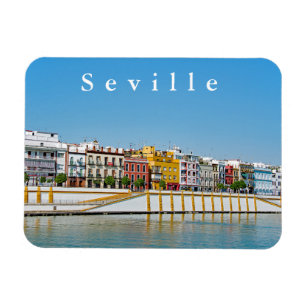 Embankment of the Guadalquivir River in Seville. Magnet