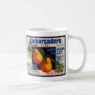 Embarcadero Fancy Santa Clara Pears Coffee Mug
