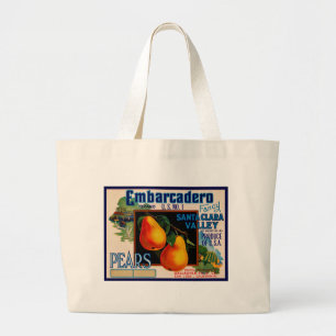 Embarcadero Pears Large Tote Bag