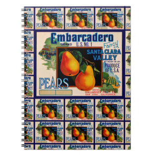 Embarcadero Pears multi print Notebook