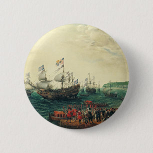 Embarkation at Margate of the Elector Palatine  6 Cm Round Badge