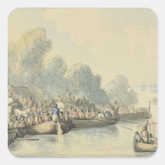 Embarkation at Southampton on 20th June after Lord Square Sticker (Front)