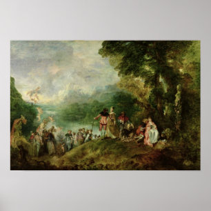 Embarkation for Cythera, 1717 Poster