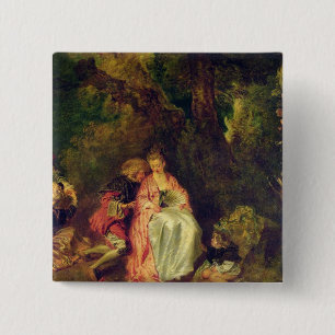 Embarkation for Cythera, c.1717 15 Cm Square Badge