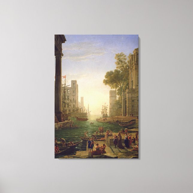 Embarkation of St. Paula Romana at Ostia, 1637-39 Canvas Print (Front)