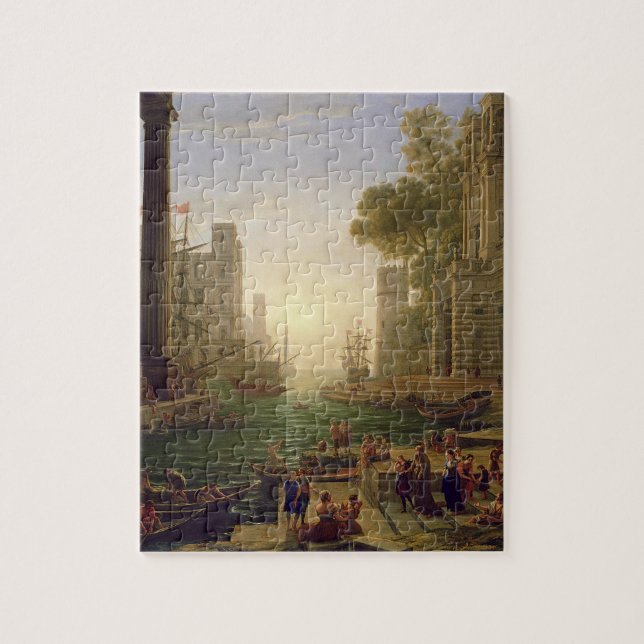 Embarkation of St. Paula Romana at Ostia, 1637-39 Jigsaw Puzzle (Vertical)