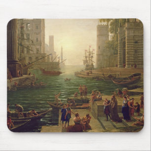 Embarkation of St. Paula Romana at Ostia, 1637-39 Mouse Mat