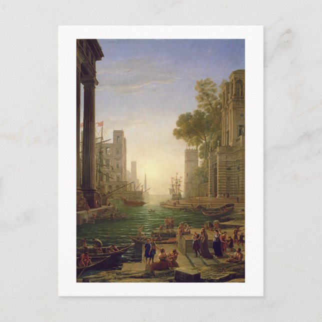 Embarkation of St. Paula Romana at Ostia, 1637-39 Postcard (Front)