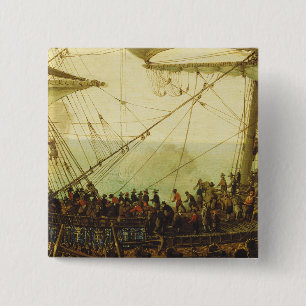 Embarkation of the Elector Palatine 15 Cm Square Badge