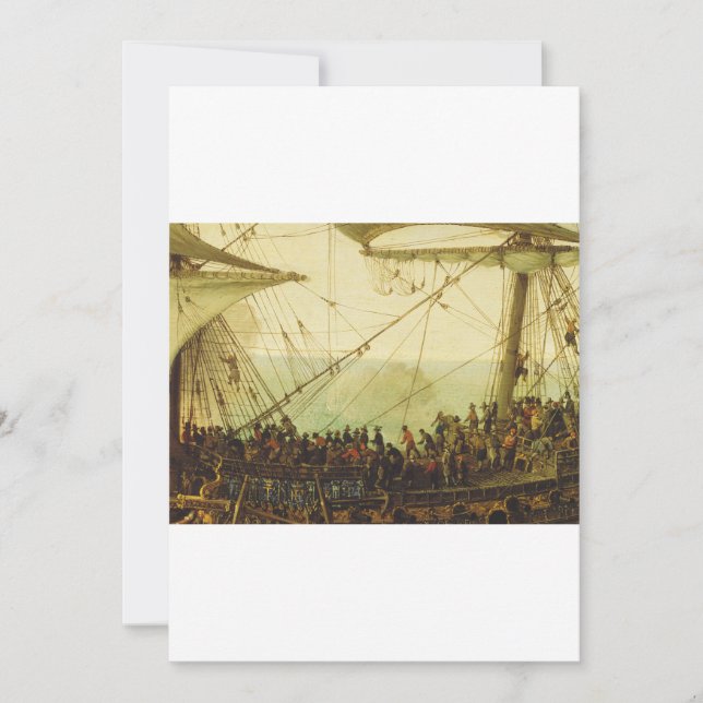 Embarkation of the Elector Palatine  Invitation (Front)