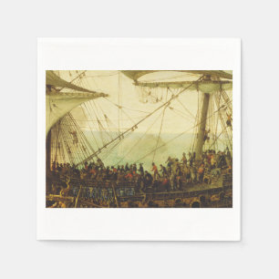 Embarkation of the Elector Palatine  Napkin