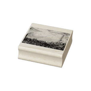 Embarkation of the Elector Palatine Rubber Stamp