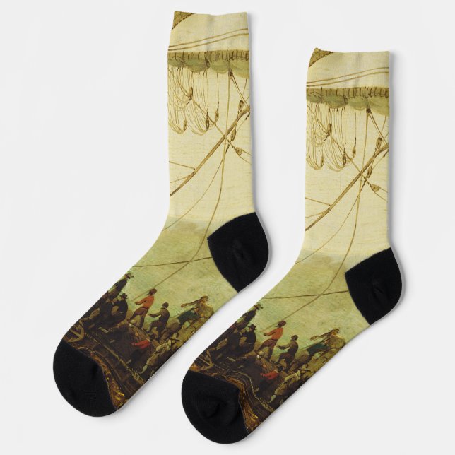 Embarkation of the Elector Palatine  Socks (Left)