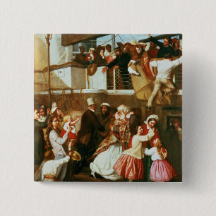 Embarkation Scene 15 Cm Square Badge