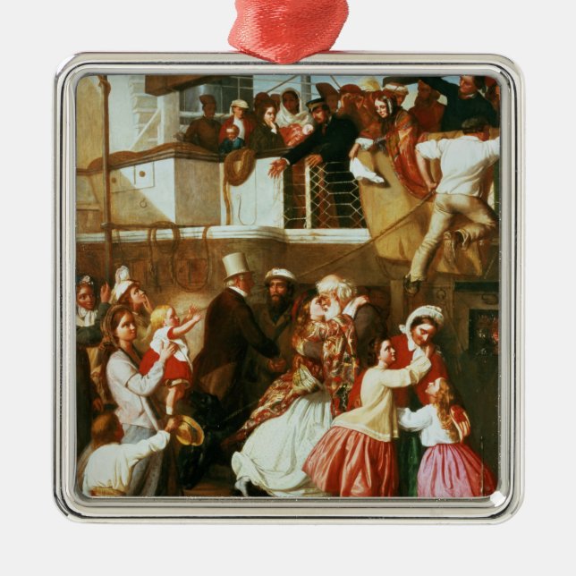 Embarkation Scene Metal Tree Decoration (Front)