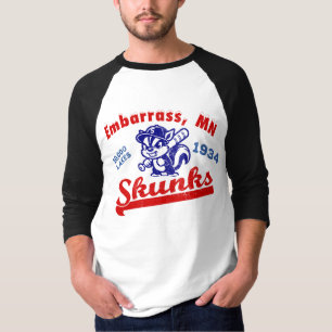 Embarrass, MN Skunks Vintage Baseball Team 1934 T-Shirt
