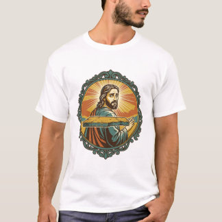 Embarrassed Jesus Tripping Flat Surface Public Clu T-Shirt