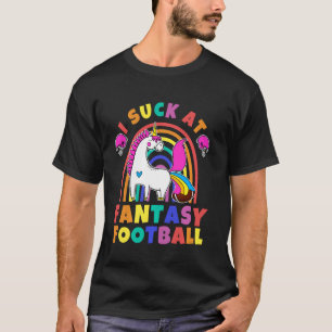 Embarrassing Fantasy Football Rainbow Unicorn Poop T-Shirt