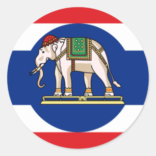 Embassador   Thailand, Thailand Classic Round Sticker