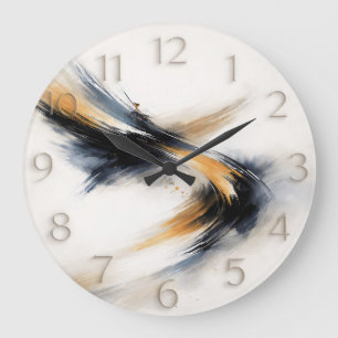 Embedded Time — Abstract Gestural Large Clock