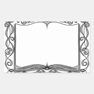 Embellished Book Sticker Bookplate